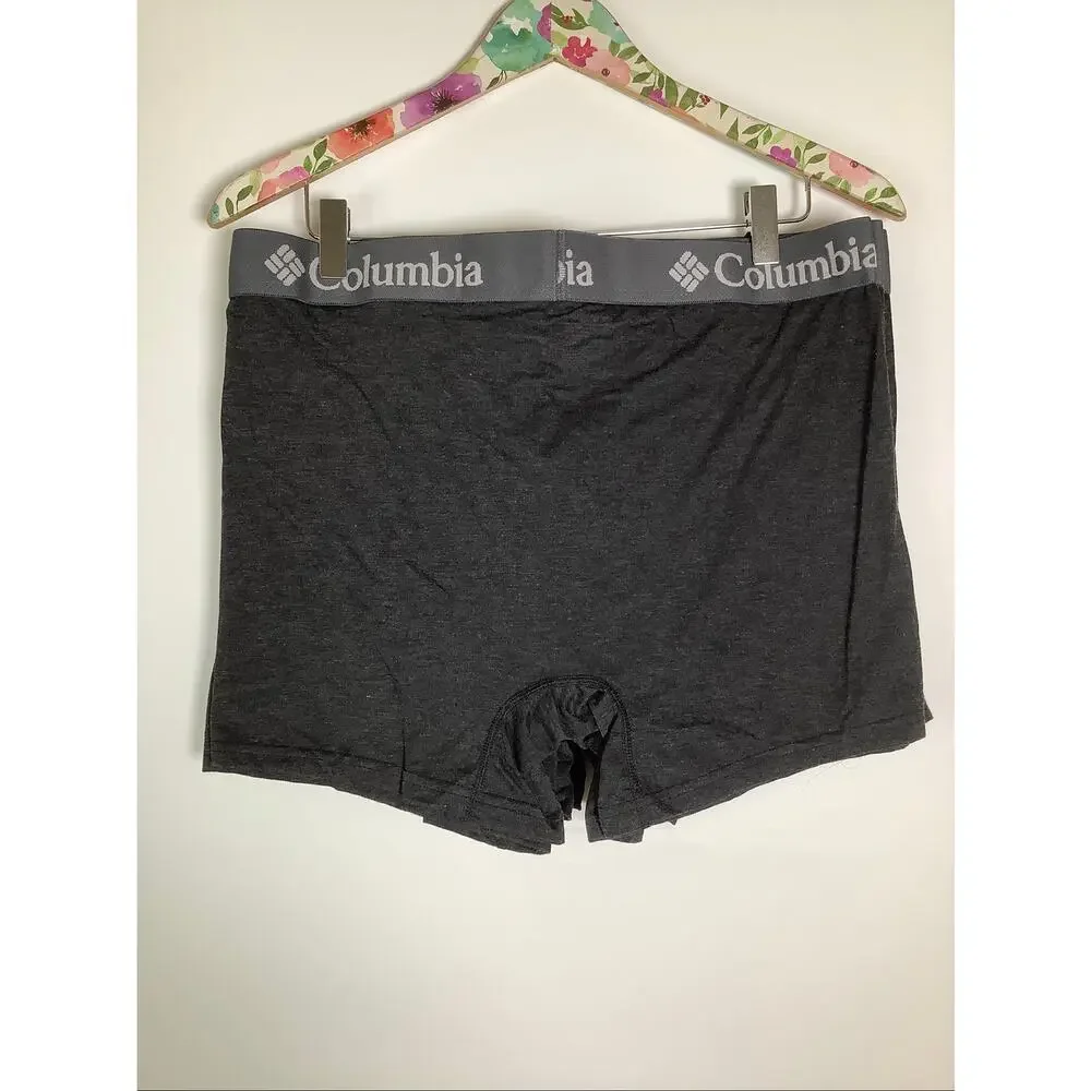 Columbia Men's XL Black 6 Pack Performance Stretch Boxer Briefs G7-2